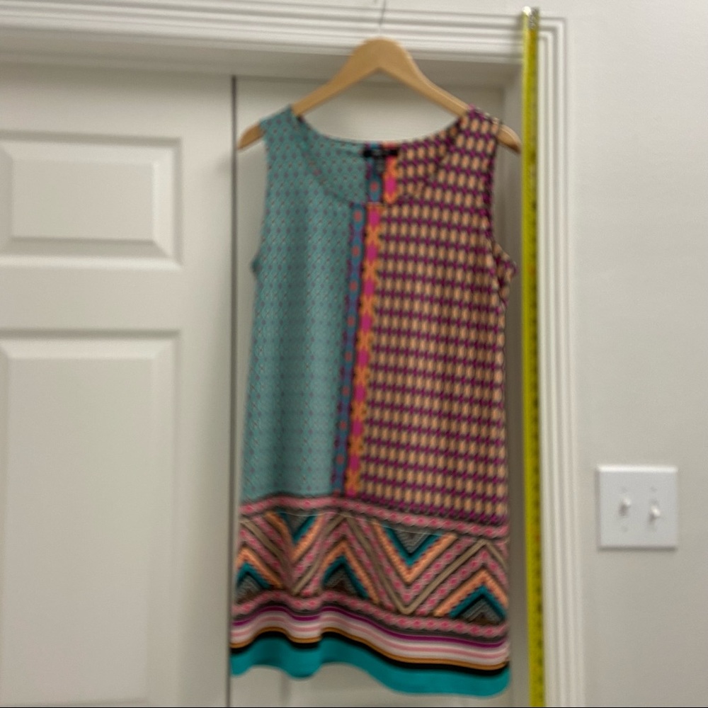 Style & Co. sleeveless multi color tunic/top